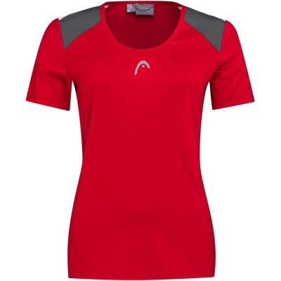 Head Club 22 Tech 814431RD Damen Rot - Ganzjahres T-Shirt Head Club 22 Tech 814431RD Damen Rot - Ganzjahres T-Shirt