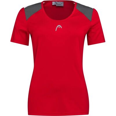HEAD Damen Club Tech T-Shirt - Rot Sportshirt HEAD Damen Club Tech T-Shirt - Rot Sportshirt