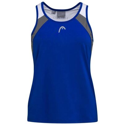 HEAD Dam Club Tank Top - Utrustad med sport-T-shirt - Mörk blå/Vit HEAD Dam Club Tank Top - Utrustad med sport-T-shirt - Mörk blå/Vit