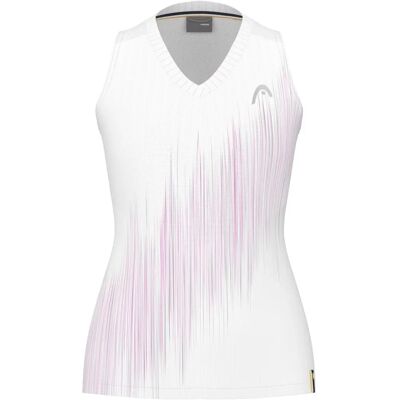 Head Performance 2024 Tank Top - Rosa/Vit - Hela året kvinnor Head Performance 2024 Tank Top - Rosa/Vit - Hela året kvinnor