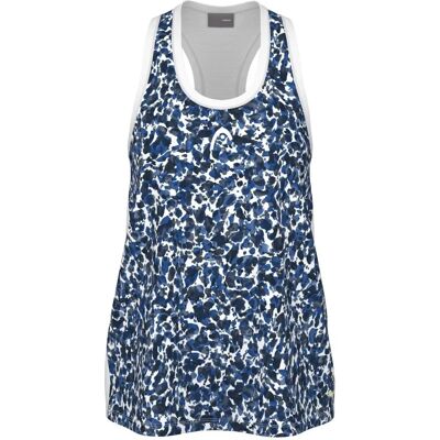 Head Agility Tank Top - Vitt/Royal - Andningsbar tennis topp Head Agility Tank Top - Vitt/Royal - Andningsbar tennis topp