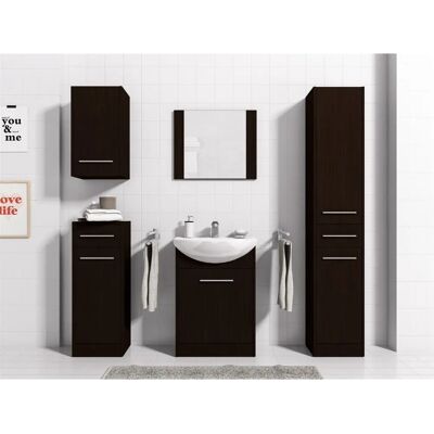 Fun Möbel - SEVILLA L - Wenge matt - Badmöbel-Set Fun Möbel - SEVILLA L - Wenge matt - Badmöbel-Set