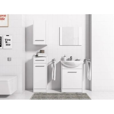 Fun Möbel - PERM - Weiß matt - Bathroom Cabinet Set Fun Möbel - PERM - Weiß matt - Bathroom Cabinet Set
