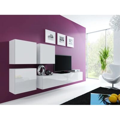 Fun Möbel - MyMIX 2 - Weiß Hochglanz - Media wall Fun Möbel - MyMIX 2 - Weiß Hochglanz - Media wall