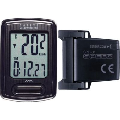 CatEye Velo Kabelloser Fahrradcomputer - Schwarz - Fahrradcomputer CatEye Velo Kabelloser Fahrradcomputer - Schwarz - Fahrradcomputer