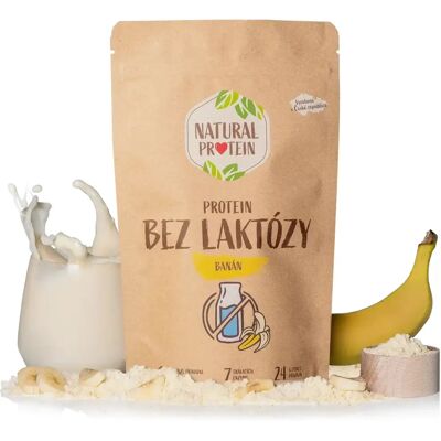 Natural Protein Bezlaktózový banánový protein - 5 kusů Natural Protein Bezlaktózový banánový protein - 5 kusů