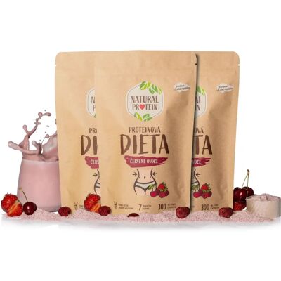 Proteinová dieta Červené ovoce - 3 varianty Proteinová dieta Červené ovoce - 3 varianty