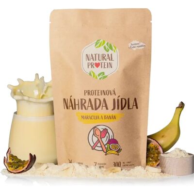 Přírodní proteinová náhrada jídla - Maracuja a banán - 1/3/5 kusů Přírodní proteinová náhrada jídla - Maracuja a banán - 1/3/5 kusů