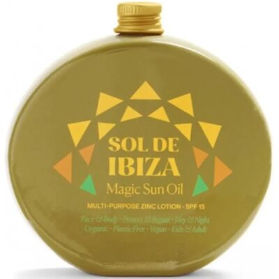 Sol de Ibiza - Aceite Mágico - Protección Solar SPF 15 - Loción Multiusos Sol de Ibiza - Aceite Mágico - Protección Solar SPF 15 - Loción Multiusos
