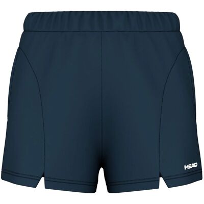 HEAD Dames Tennisshorts Dynamic - Blauw M - Tennis Short HEAD Dames Tennisshorts Dynamic - Blauw M - Tennis Short