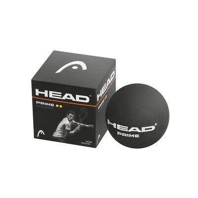 HEAD Prime Double Yellow Dot Squash Ball - Dozen HEAD Prime Double Yellow Dot Squash Ball - Dozen