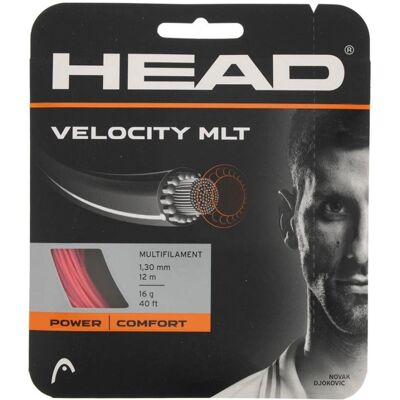 HEAD Velocity MLT Tennis String - Pink - Power, Spin, Durability HEAD Velocity MLT Tennis String - Pink - Power, Spin, Durability