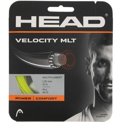Head Velocity MLT Set Calibre 16 Jaune - Cordes de Tennis Head Velocity MLT Set Calibre 16 Jaune - Cordes de Tennis