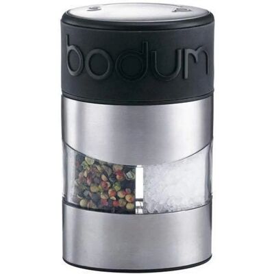Bodum Zout- en Pepermolen - Handmatig Twin Inox Zwart Bodum Zout- en Pepermolen - Handmatig Twin Inox Zwart