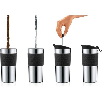 BODUM Travel French Press Coffee Maker - Vacuum - Small - 0.35 L BODUM Travel French Press Coffee Maker - Vacuum - Small - 0.35 L