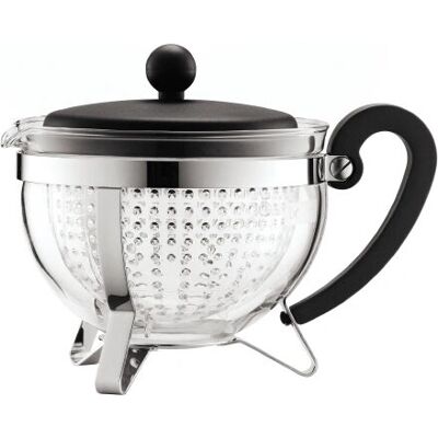 Bodum 1975-01 Teekanne - Schwarz, 1L, Chambord Reihe Bodum 1975-01 Teekanne - Schwarz, 1L, Chambord Reihe
