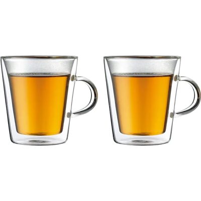 Conjunto de copos Bodum Canteen com parede dupla - 0,2 L Conjunto de copos Bodum Canteen com parede dupla - 0,2 L