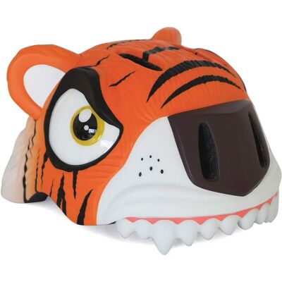 Crazy Safety Kinder Fahrradhelm - Verstellbar, LED Licht - Orange Tiger Crazy Safety Kinder Fahrradhelm - Verstellbar, LED Licht - Orange Tiger