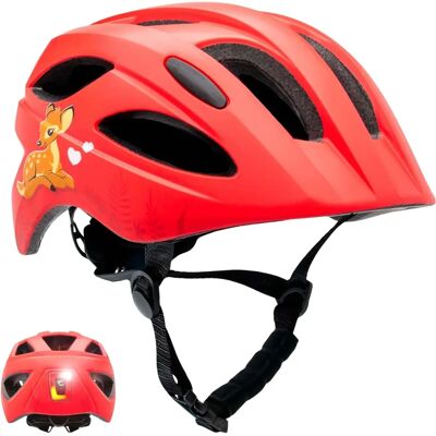 Crazy Safety Roter Kinder Fahrradhelm - EN1078 Zertifiziert Crazy Safety Roter Kinder Fahrradhelm - EN1078 Zertifiziert