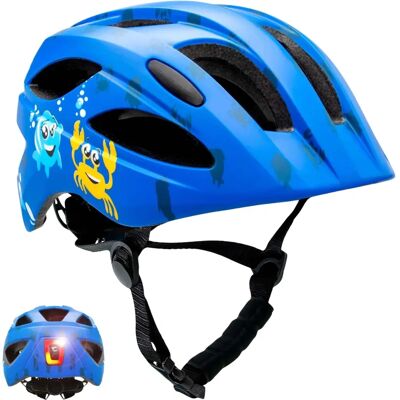 Kask Rowerowy Crazy Safety - Niebieski - EN 1078 Kask Rowerowy Crazy Safety - Niebieski - EN 1078