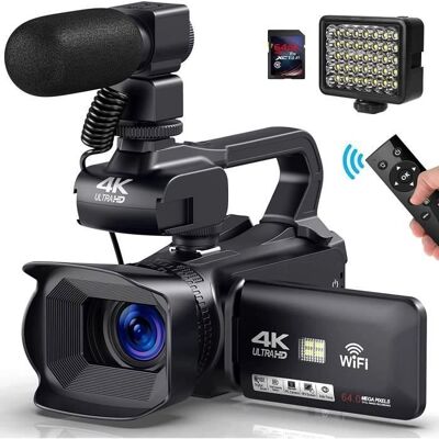 ORDRO Caméra 4K - 64MP, 60FPS, Zoom 18X, Écran 4" - Vlog/YouTube - Publicité ORDRO Caméra 4K - 64MP, 60FPS, Zoom 18X, Écran 4" - Vlog/YouTube - Publicité