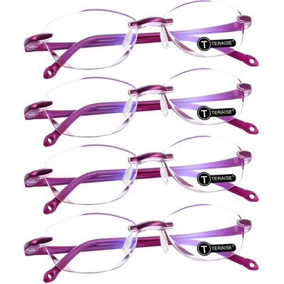 TERAISE - Lunettes de lecture - Anti-LumièreBleue - Sans monture - Publicité TERAISE - Lunettes de lecture - Anti-LumièreBleue - Sans monture - Publicité