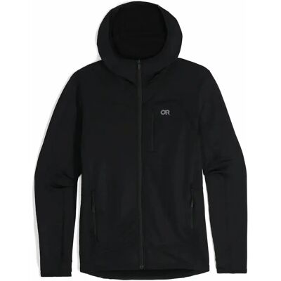Outdoor Research - Vigor Grid Fleece Full Zip Hoodie - Noir - Fleece Hoodie - Publicité Outdoor Research - Vigor Grid Fleece Full Zip Hoodie - Noir - Fleece Hoodie - Publicité