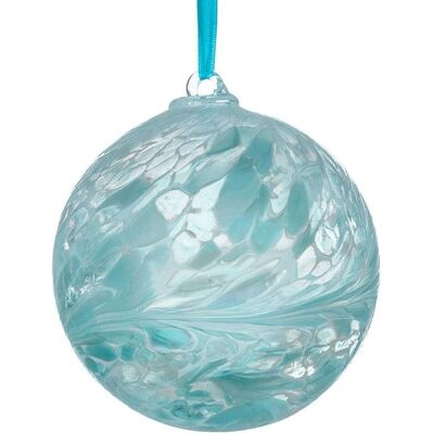 Sienna Glass Handmade 10cm Friendship Ball Pastel Blue - Friendship Ball Sienna Glass Handmade 10cm Friendship Ball Pastel Blue - Friendship Ball