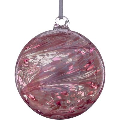 Sienna Glass 10cm Friendship Ball Pastel Pink - Glass Ornament Sienna Glass 10cm Friendship Ball Pastel Pink - Glass Ornament