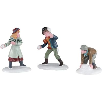 LEMEX - Battaglia di Palle di Neve - Personaggi per Villaggio di Natale LEMEX - Battaglia di Palle di Neve - Personaggi per Villaggio di Natale