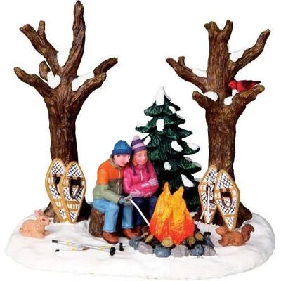 Lemax Staying Warm Christmas Scene - 14.5x11x12.5cm Lemax Staying Warm Christmas Scene - 14.5x11x12.5cm