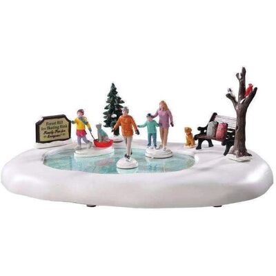 Lemax - Familiedag schaatsen - Kerstversiering - Veelkleurig Lemax - Familiedag schaatsen - Kerstversiering - Veelkleurig