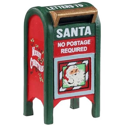 Lemax boîte aux lettres de Noël - Décoratif - Publicité Lemax boîte aux lettres de Noël - Décoratif - Publicité