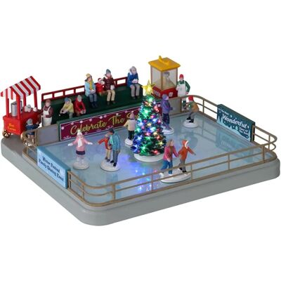 Lemax Pista de Patinaje Exterior - Pueblo Vail Navidad Lemax Pista de Patinaje Exterior - Pueblo Vail Navidad