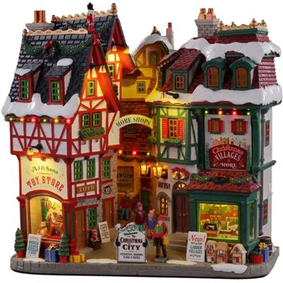 Village de Noël Lemax - Fonctionne avec piles 4,5V - Christmas City - Publicité Village de Noël Lemax - Fonctionne avec piles 4,5V - Christmas City - Publicité