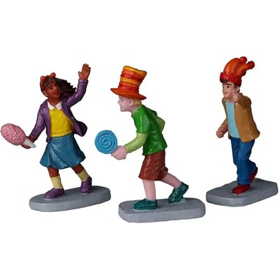 Lemax - Set aus 3 Weihnachtsdorf Figuren - Harz Lemax - Set aus 3 Weihnachtsdorf Figuren - Harz
