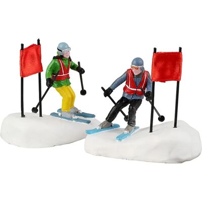 LEMAX - Set di 2 Stelle dello Slalom per Villaggio di Natale LEMAX - Set di 2 Stelle dello Slalom per Villaggio di Natale