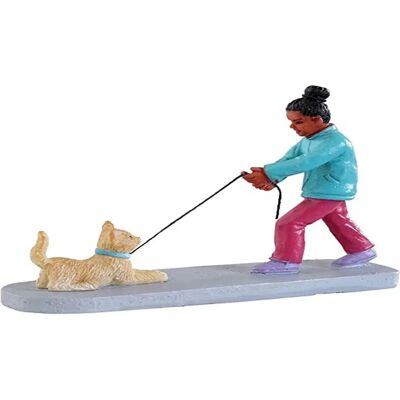 Lemax - Figurine du village de Noël - Il est temps de se promener - Publicité Lemax - Figurine du village de Noël - Il est temps de se promener - Publicité