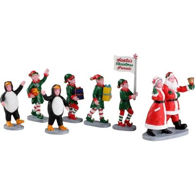 LEMAX Santa's Elf Parade Set - Decoración de Pueblo Navideño LEMAX Santa's Elf Parade Set - Decoración de Pueblo Navideño