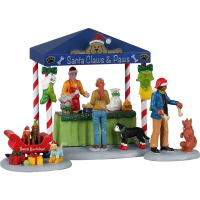 Lemax Santa Claws & Paws Juego de 3 - Decoraciones de Navidad Lemax Santa Claws & Paws Juego de 3 - Decoraciones de Navidad