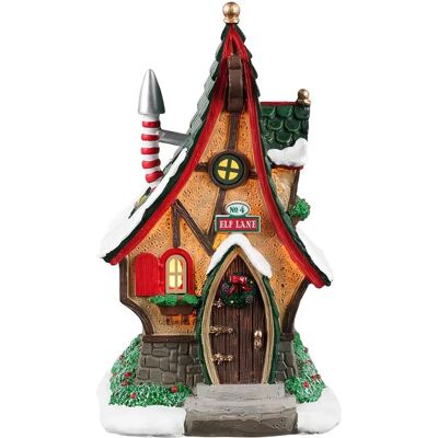 Lemax 4 Elf Lane Weihnachtsdorf Szene - Resin, 15,5cm Lemax 4 Elf Lane Weihnachtsdorf Szene - Resin, 15,5cm