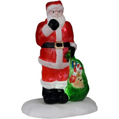 LEMAX Santa's Here - Accessoire pour village de Noël - Rouge - Publicité LEMAX Santa's Here - Accessoire pour village de Noël - Rouge - Publicité