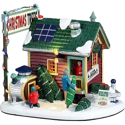 Lemax Tiny House Tree Lot - Edificio para pueblo navideño Lemax Tiny House Tree Lot - Edificio para pueblo navideño