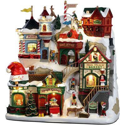 Lemax Village de Noël - Résine, 26cm, Éclairé - Publicité Lemax Village de Noël - Résine, 26cm, Éclairé - Publicité