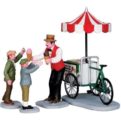 Lemax Carretto del Gelato Set di 4 - Personaggi Villaggio di Natale Lemax Carretto del Gelato Set di 4 - Personaggi Villaggio di Natale