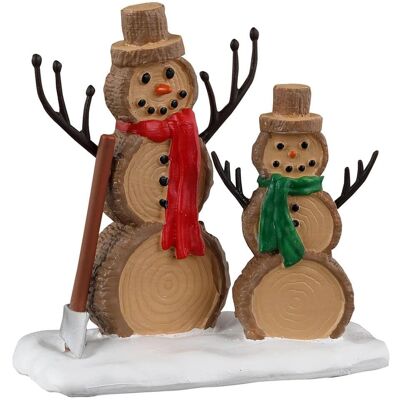 Lemax Log Snowmen - Weihnachtsdorf Figur Lemax Log Snowmen - Weihnachtsdorf Figur