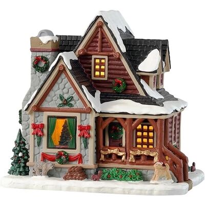 Cabane de Noël Lemax 35077 - Bâtiments - Publicité Cabane de Noël Lemax 35077 - Bâtiments - Publicité