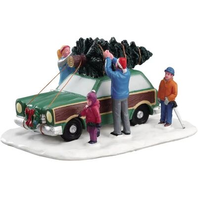 Transporte de Árvore de Natal Lemax - Acessório para Vila Natalina Transporte de Árvore de Natal Lemax - Acessório para Vila Natalina