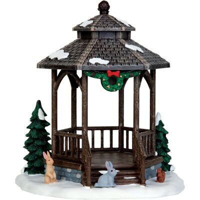 Lemax Gazebo invernale - Presepe di Villaggio Lemax Gazebo invernale - Presepe di Villaggio