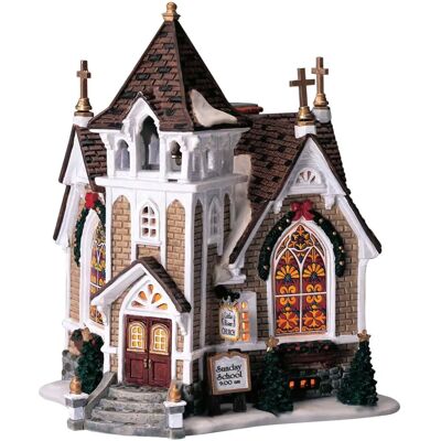 Lemax Église Little River - Village de Noël - 45069 - Publicité Lemax Église Little River - Village de Noël - 45069 - Publicité